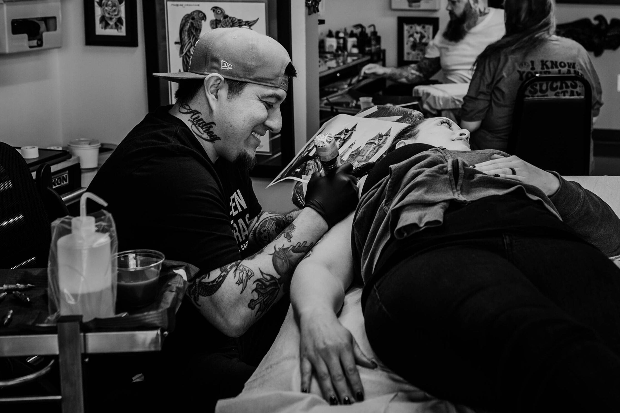 My arm was SO swollen but I finally finshed my sleeve after 3 days back to  back! I totally recommend Jake to anyone who wants a Star Wars tattoo! His  artwork is incredible and he automatically puts ..., image size:2400x1600